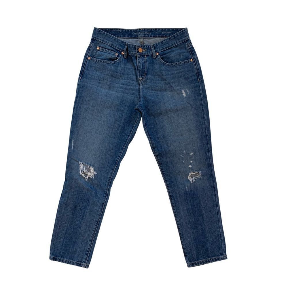 Calvin Klein Boyfriend style distressed Jeans 27